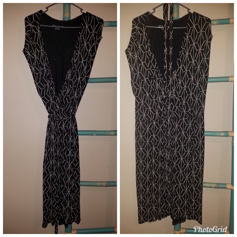 AVA & VIV dress 1x black and cream color